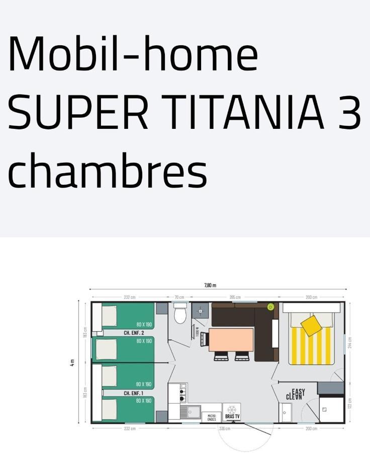 Mobil Home Happiness33 Dans Camping 5 Etoiles Acces Direct Plage Vendays Montalivet 外观 照片