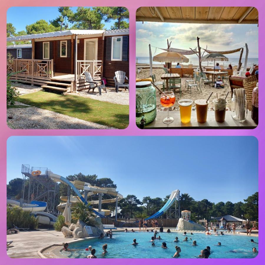 Mobil Home Happiness33 Dans Camping 5 Etoiles Acces Direct Plage Vendays Montalivet 外观 照片
